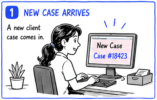 1 New Case Arrives