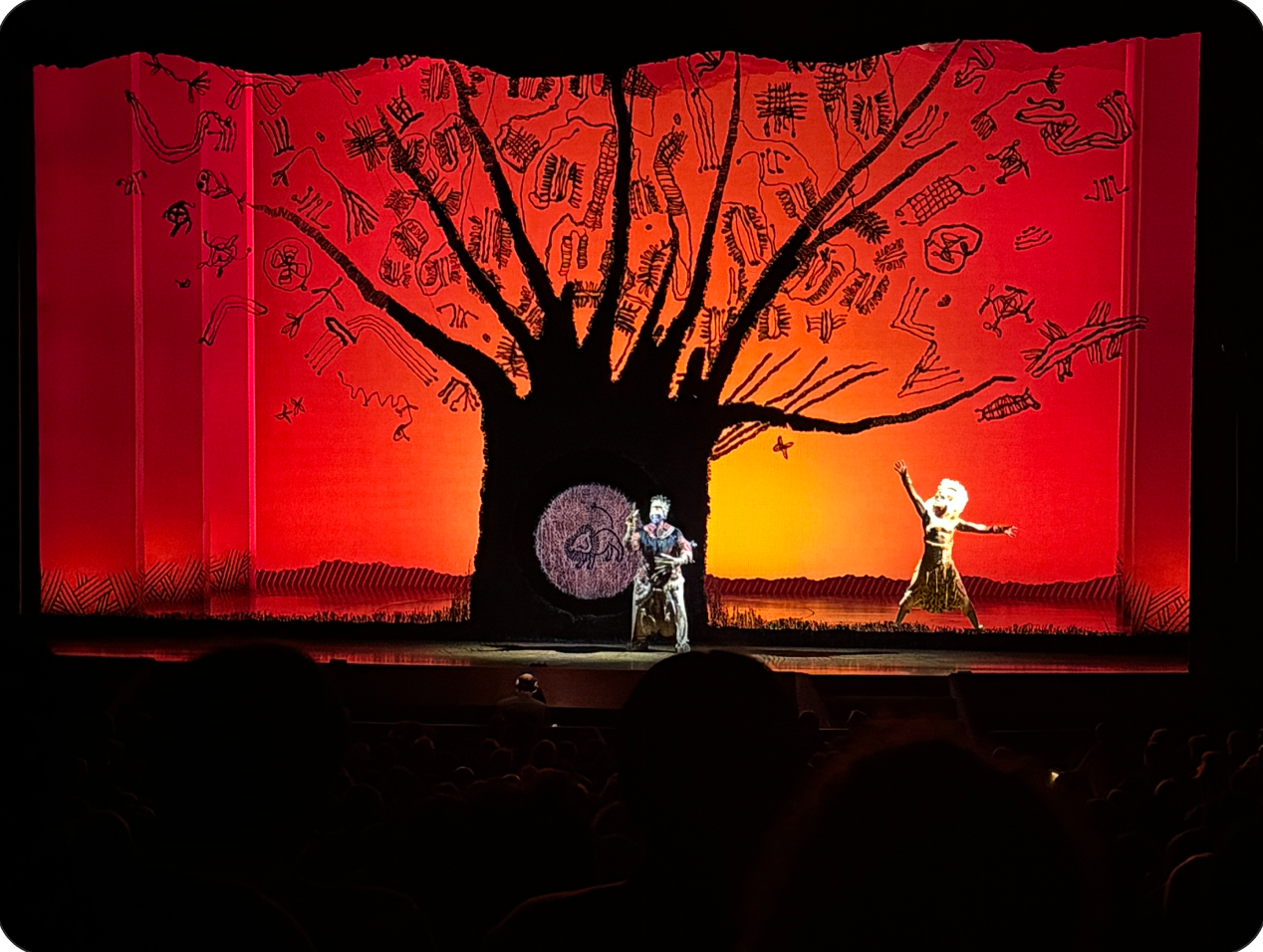 Red tree stage